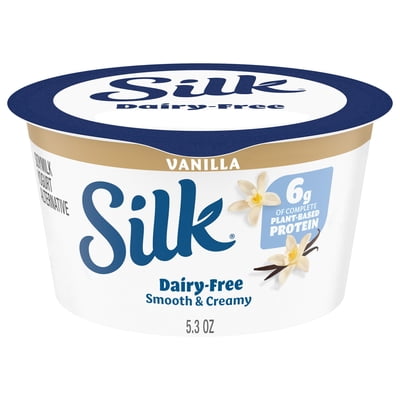 Silk Dairy Free, Vanilla Plant Based, Soy Milk Yogurt Alternative Container, 5.3 oz
