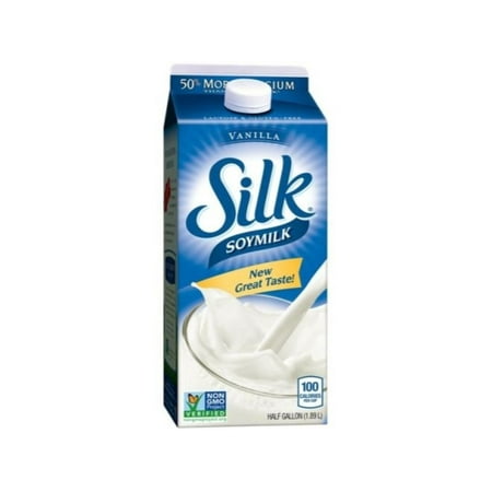 Silk Danone Refrigerated Vanilla Soymilk (PACK OF 2.5 GALLON)