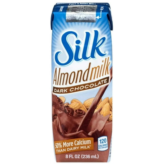 Silk Dark Chocolate Pure Almond Milk, 8 Ounce -- 18 per case