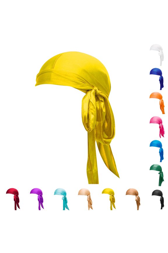 Silk Du Rags for Men and Women Bucket Hats for Braids and Locs Colour Options