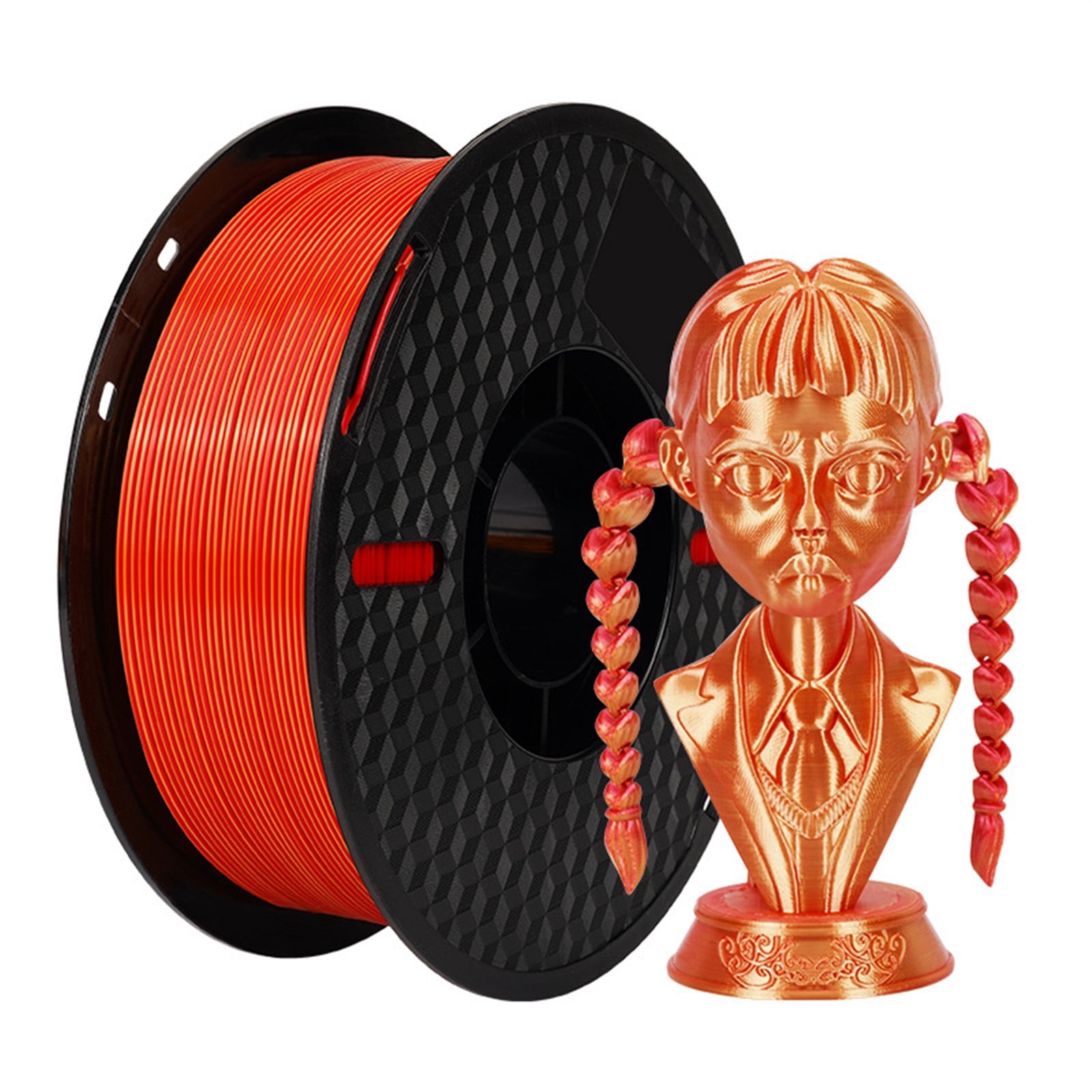 Silk Dual Color 3D Printer Filament Multicolor Gradient PLA Filament 1.75mm Fit Most FDM 3D Printers