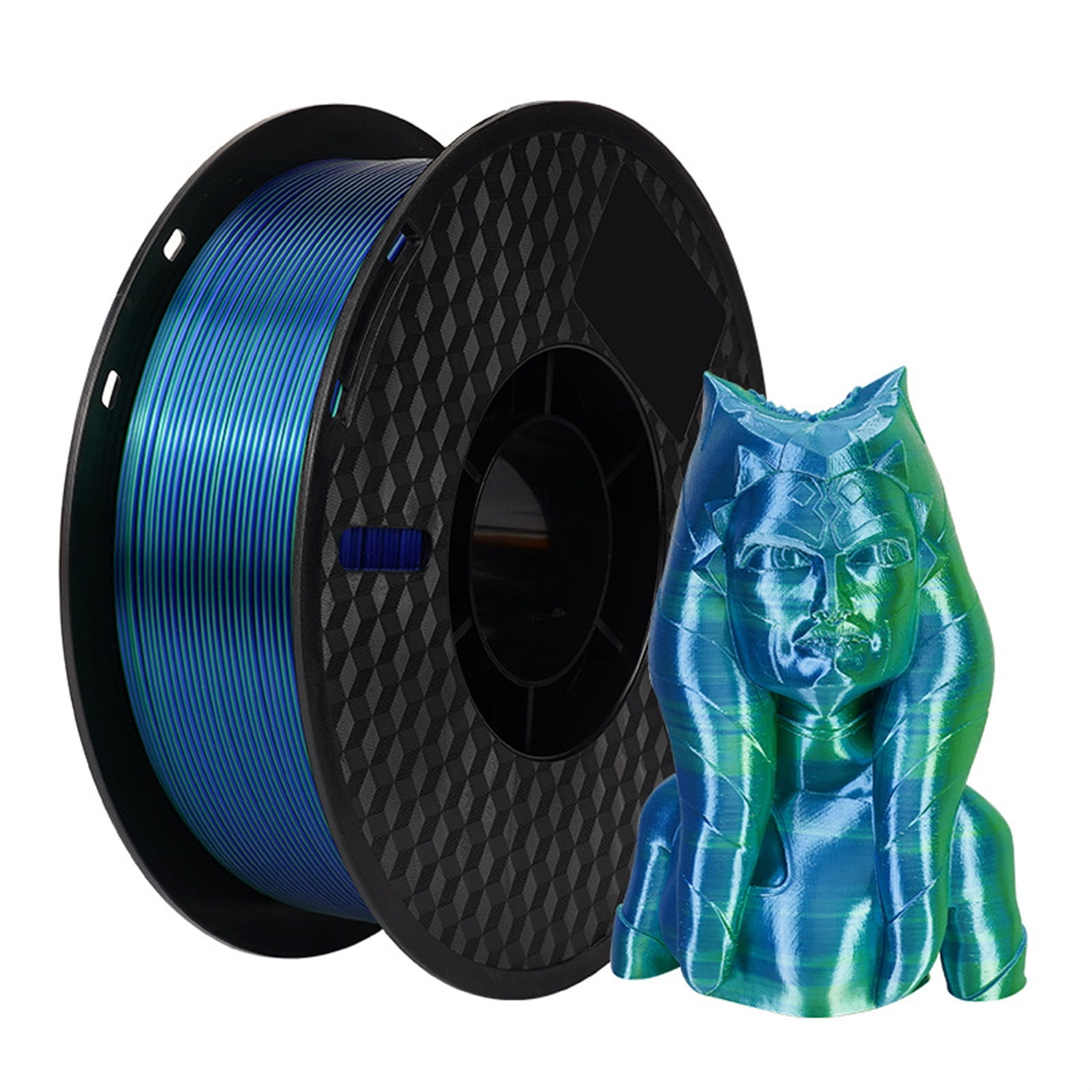 Silk Dual Color 3D Printer Filament Multicolor Gradient PLA Filament 1.75mm Fit Most FDM 3D Printers