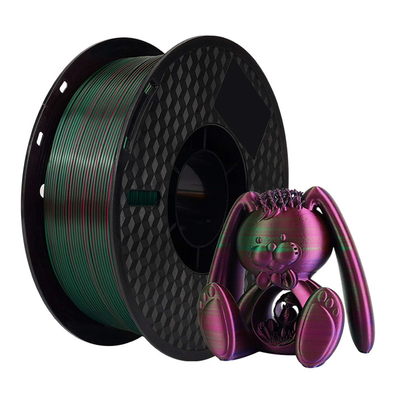 Silk Dual Color 3D Printer Filament Multicolor Gradient PLA Filament 1.75mm Fit Most FDM 3D Printers