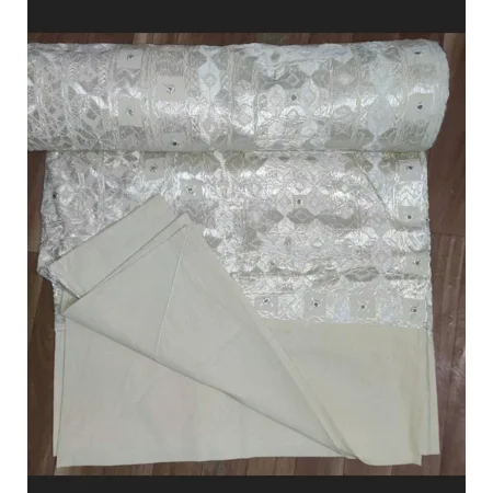 Silk Embroidered Art Deco Luxury & Royal Art Cotton Bedspreads, 72X82Inches