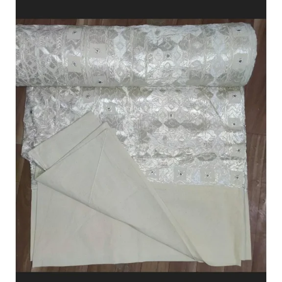 Silk Embroidered Art Deco Luxury & Royal Art Cotton Bedspreads, 85X95Inches