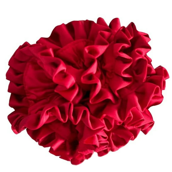 Silk Feeling Scrunchies Flower Unique Ribbon Hair Tie Hair Rope Scrunchies Costume Ribbon Hair Tie Scrunchies Hair Tie