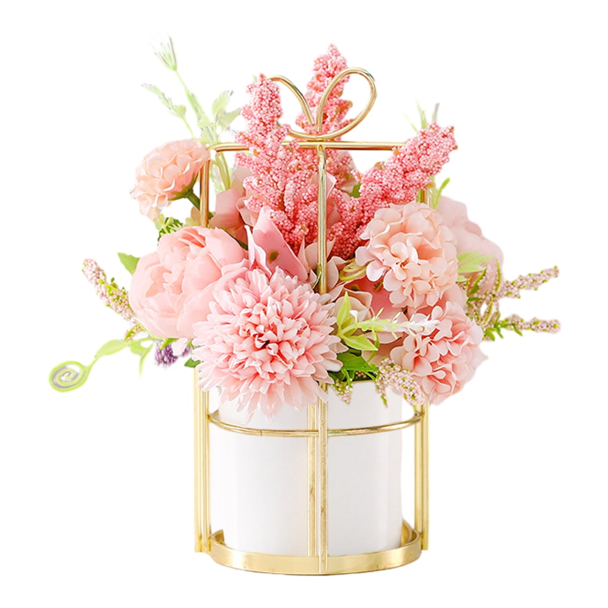Pink Roses 12PCS Realistic Fake Roses Silk Flowers | Long Stem Artificial Roses For Decor Artificial Flowers For Decoration