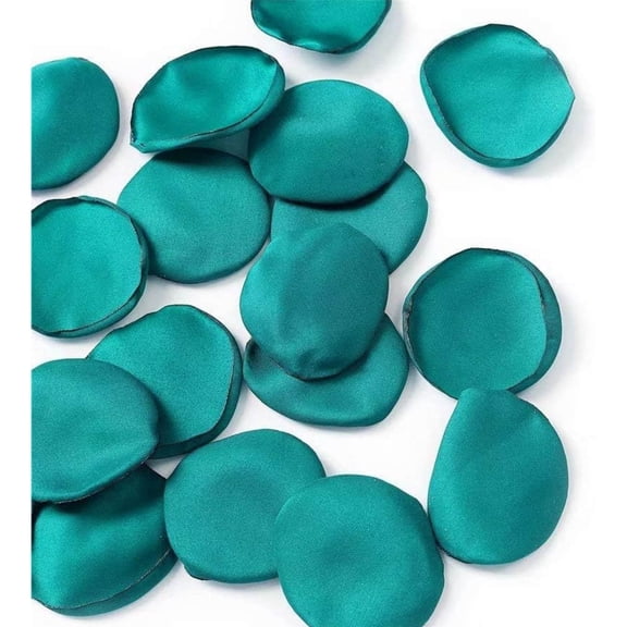 Silk Flower Petals Artificial Rose Petals for Wedding Decoration, Fake Flower Petals for Bridal Showers, for Anniversaries and Parties (Teal)