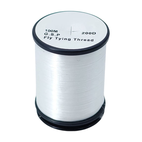 Silk GSP Fly Tying Thread Spool for Dry Flies and Nymphs White