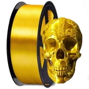 Silk Gold PLA Filament 1.75 mm 250g/0.55LBS Spool 3D Printing Filament 3D Printer Material Shine Silky Shiny Metallic Metal Silk PLA Gold Filament