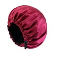 Silk Hair Silk Hair Wrap For Sleeping Adjustable Silk Sleeping Cap Large Soft Double