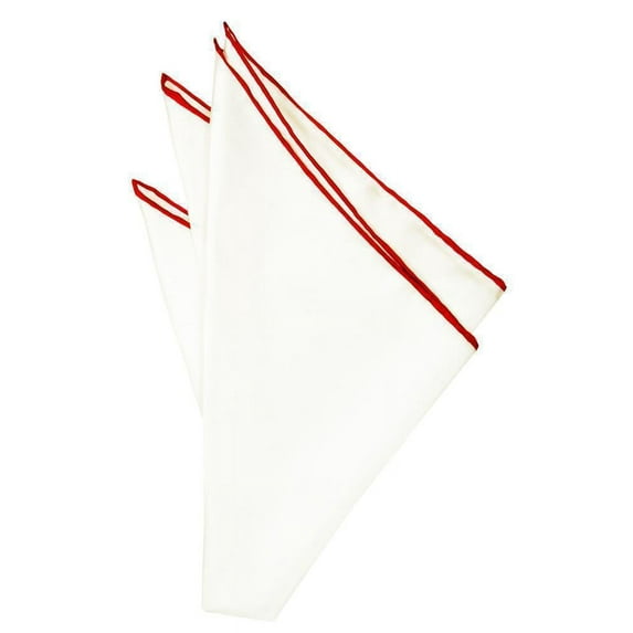 Silk Hand Rolled Trim Pocket Square