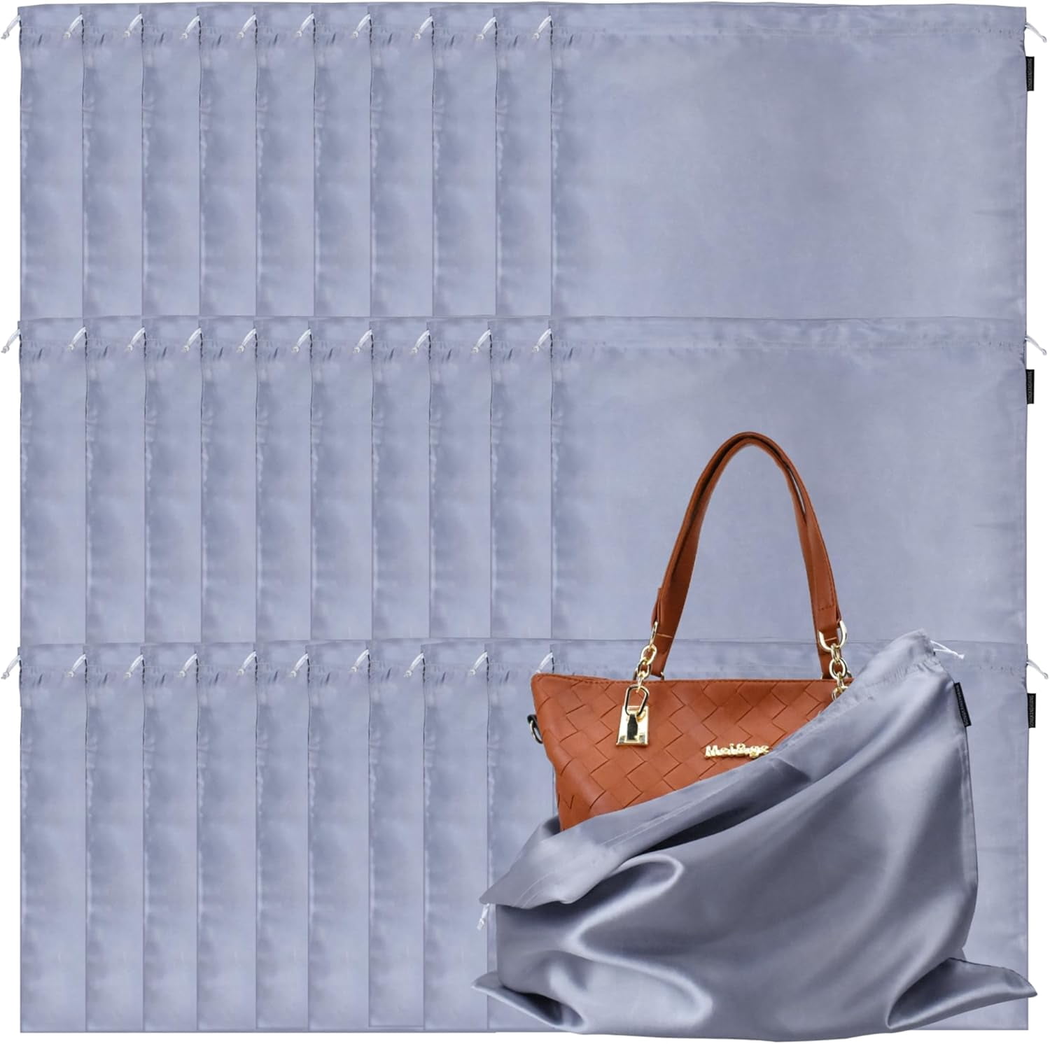 Silk Handbag Dust Cover Storage Bags for Purses, Shoes, Boots & Travel