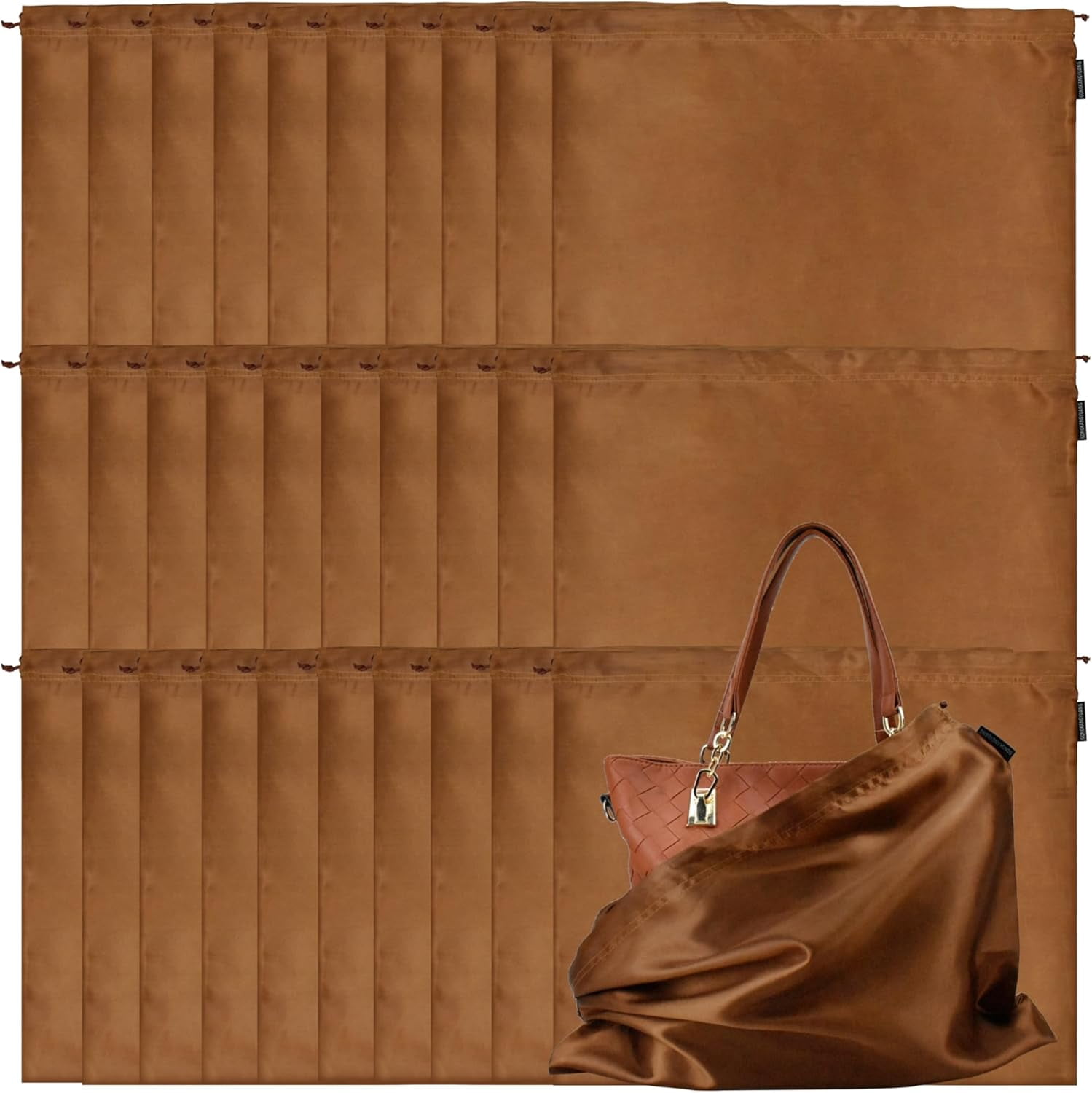 Silk Handbag Dust Cover Storage Bags for Purses, Shoes, Boots & Travel
