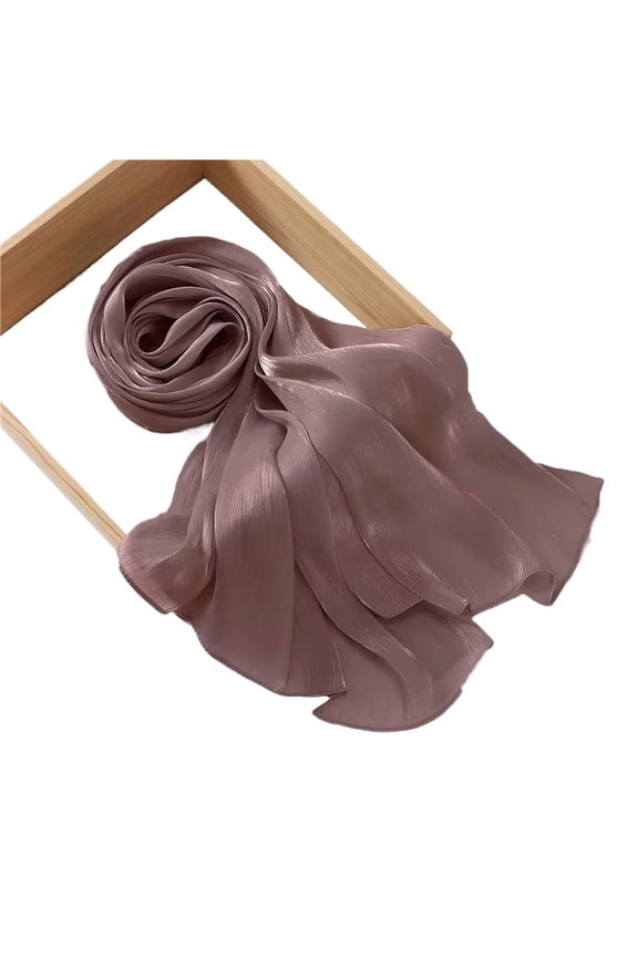 Silk Hijab Scarf Breathable Cool Island Satin Silk Veil Hijab Shiny Silk Shawl Women's Scarves Tippet
