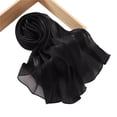 thumbnail image 1 of Silk Hijab Scarf Breathable Cool Island Satin Silk Veil Hijab Shiny Silk Shawl Women's Scarves Tippet, 1 of 7