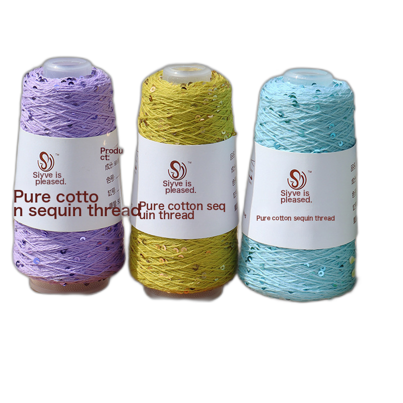 Silk Hyatt Spring And Summer Line Cotton Sequin Line Hand Diy Worker