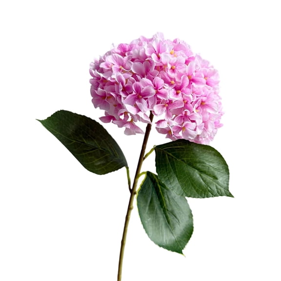 Silk Hydrangea Artificial Flowers, 26" Long Stem Hydrangea Bouquet, Real Touch Big Blooms for Wedding Centerpiece, Indoor Outdoor Home Table Decor