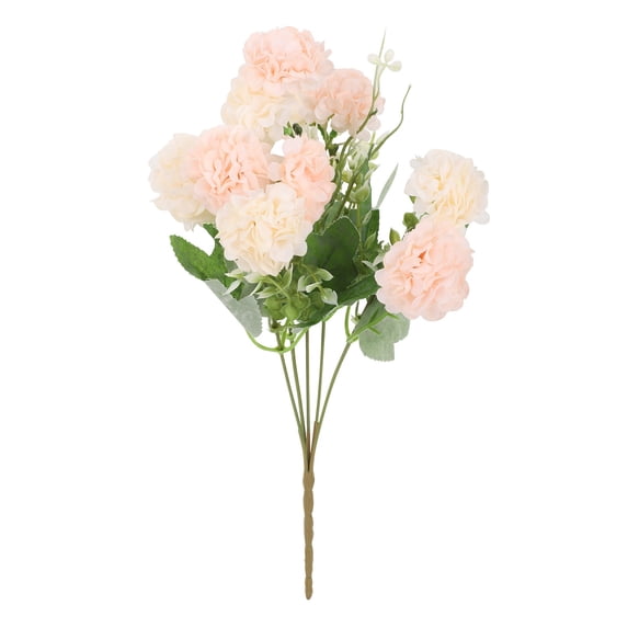 Silk Hydrangea Artificial Flowers Bouquet, Realistic Fake Hydrangea with Stems, Faux Flower Arrangement for Home Wedding Party Table Centerpieces Decoration, 1 Pc, 13.78 Inches