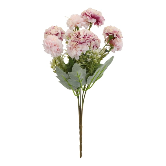 Silk Hydrangea Artificial Flowers Bouquet, Realistic Fake Hydrangea with Stems, Faux Flower Arrangement for Home Wedding Party Table Centerpieces Decoration, 1 Pc, 13.78 Inches