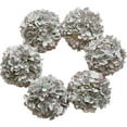 thumbnail image 1 of Silk Hydrangea Artificial Flowers Heads with Stems for Wedding Home Decor Pack of 6 (Purple), 1 of 5