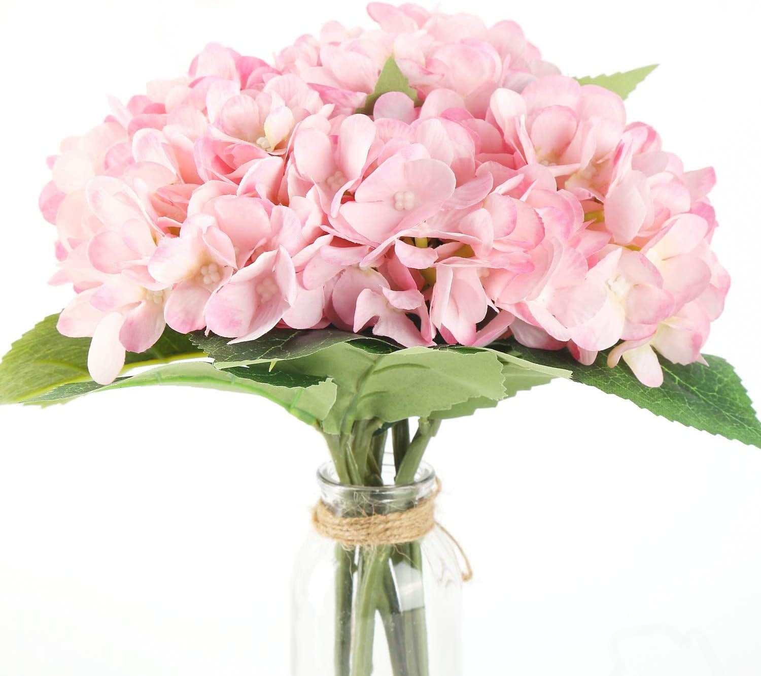 Silk Hydrangea Flower Artificial Hydrangeas with Stem for DIY Wedding ...