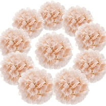 Silk Hydrangea Heads Artificial Flowers Heads with Stems for Home Wedding Decor,Pack of (Blush)