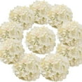 thumbnail image 1 of Silk Hydrangea Heads Artificial Flowers with Stems,10-Pack Beige Fake Hydrangea Floral Stems for Home,Wedding,and Party Decor,1 Set of 10, 1 of 6