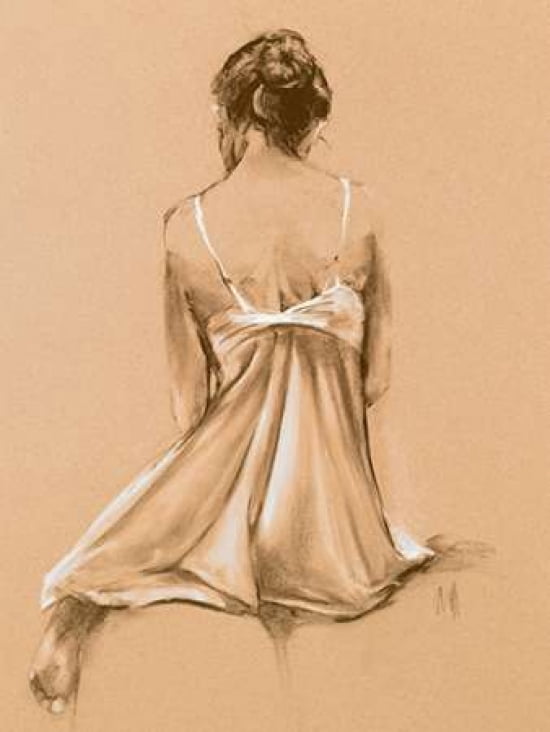 Silk II Canvas Art - T Good (18 x 24)