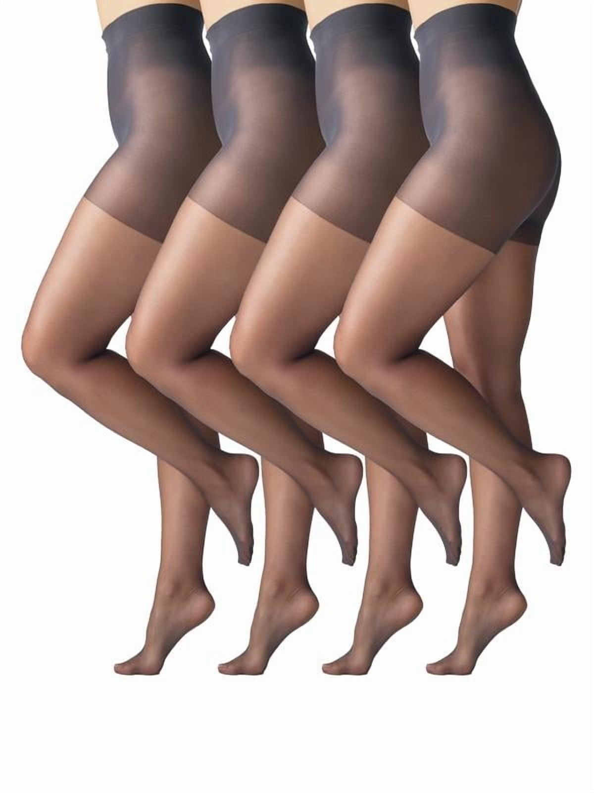 Silk Impressions Women's Control Top Pantyhose, 20 Denier Sheer, 4