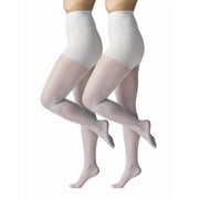 Silk Impressions Women's Sheer Support Pantyhose, 40 Denier Sheer, 2-Pack, Sizes S-3XL