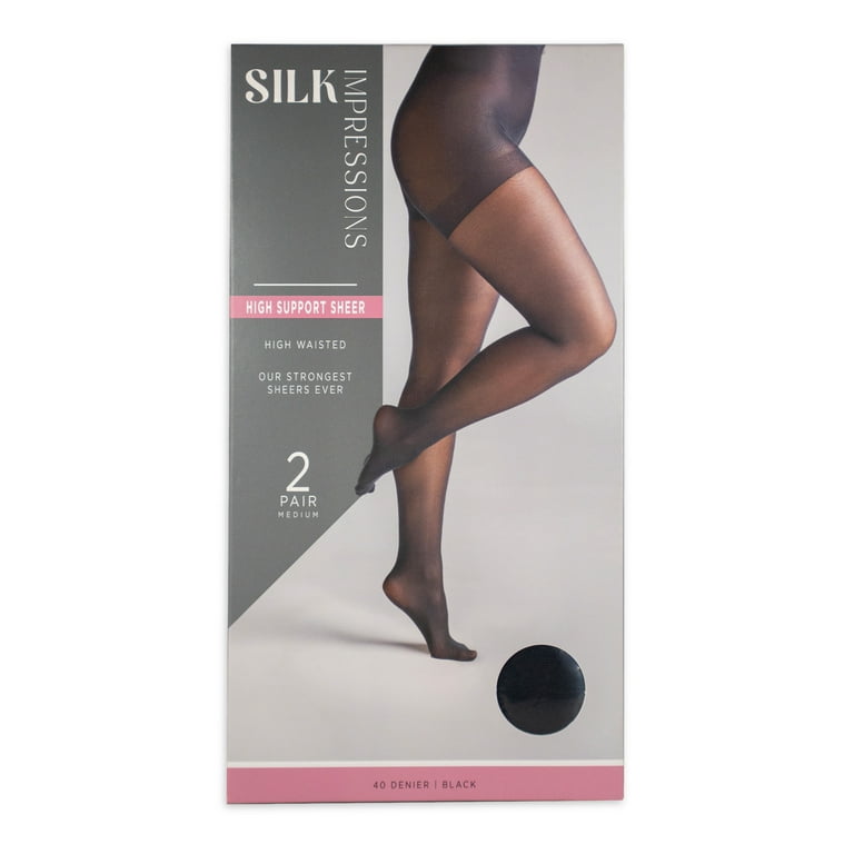 Silk Impressions Sheer Support 40D, 2-pack 