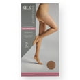 thumbnail image 1 of Silk Impressions 20 Denier Sheer Tights and Control Top Pantyhose for Women, Sizes S-3XL, 2-Pack, 1 of 4