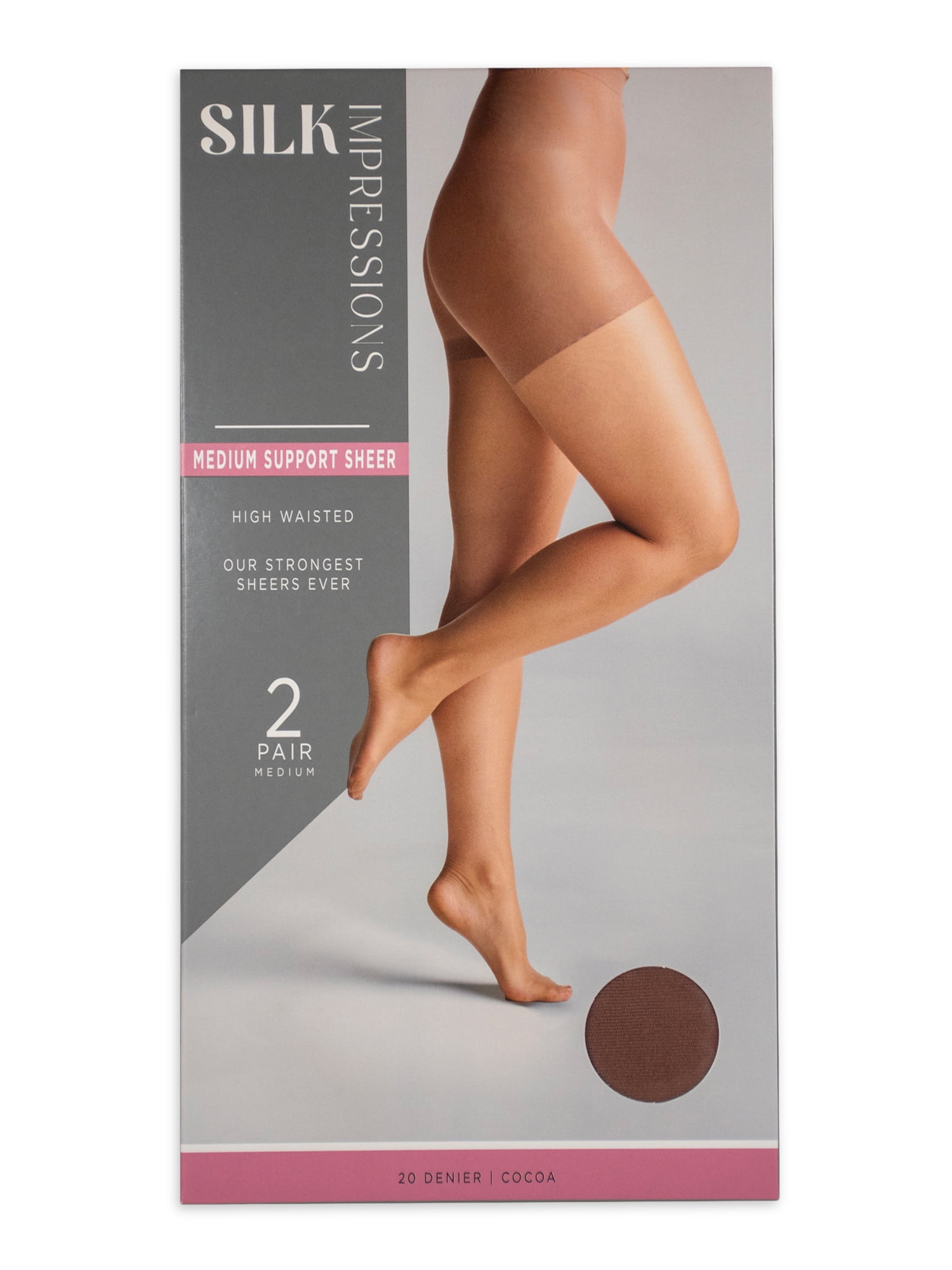 Silk Impressions 30 Denier Sheer Support Pantyhose for Women