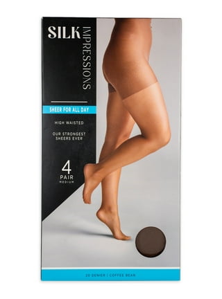 No nonsense Women's Ultra Sheer Regular Pantyhose with Reinforced Toe  3-Pack, Coffee, B at  Women's Clothing store