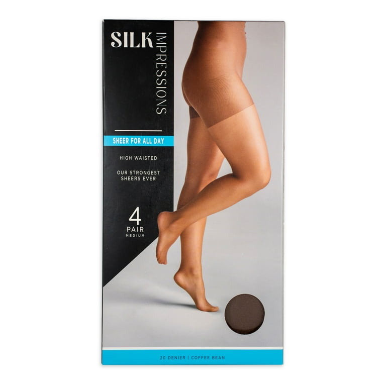 Silk Impressions Sheer to Waist 4 pack Walmart