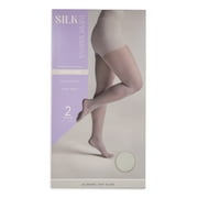 Silk Impressions Shimmer Sheer Pantyhose for Women, 20 Denier Sheer, Sizes S-3XL, 2-Pack