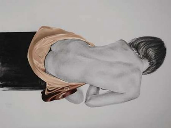 Silk In Mocha Canvas Art - T Good (18 x 24)
