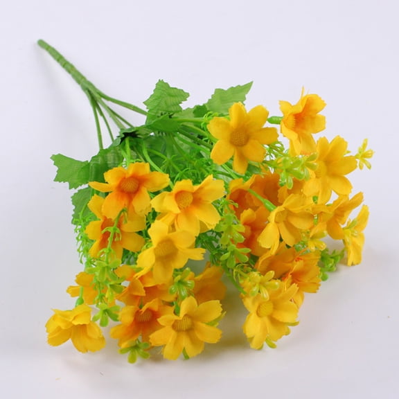 Silk Indoor Garden Flower Decorative for Home or Use,30 cm,Yellow