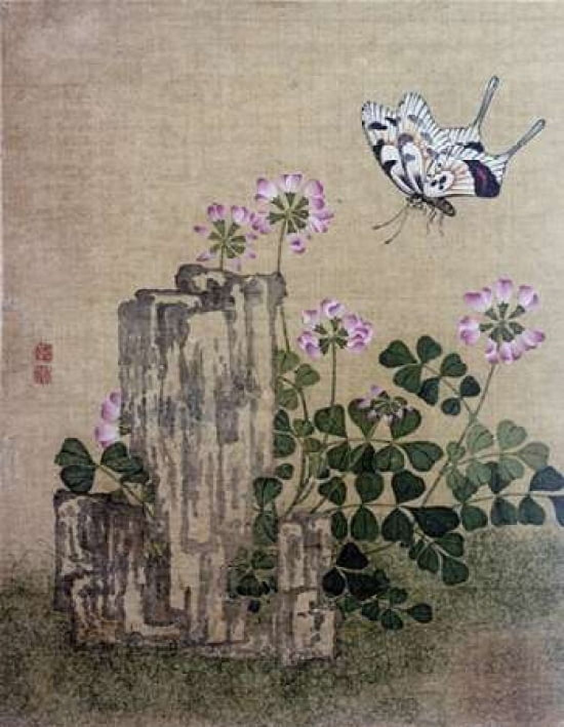 Silk Leaf From An Album of Flower and Bird Paintings Canvas Art - Jing Yi (22 x 28)