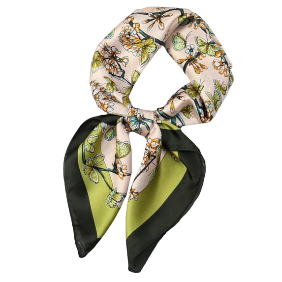 Silk Like Head Scarf for Hair Fashion Headwrap for Women Lightweight Neck Tie