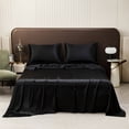 thumbnail image 1 of Silk Like Sheets, Satin Bedding, Queen Size Sheet Set, Washable Polyester Fabric, Breathable All Season, 1 Piece, 1 of 6