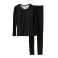 Silk Long Underwear Women Womens Underwear Black Winter Set, Autumn