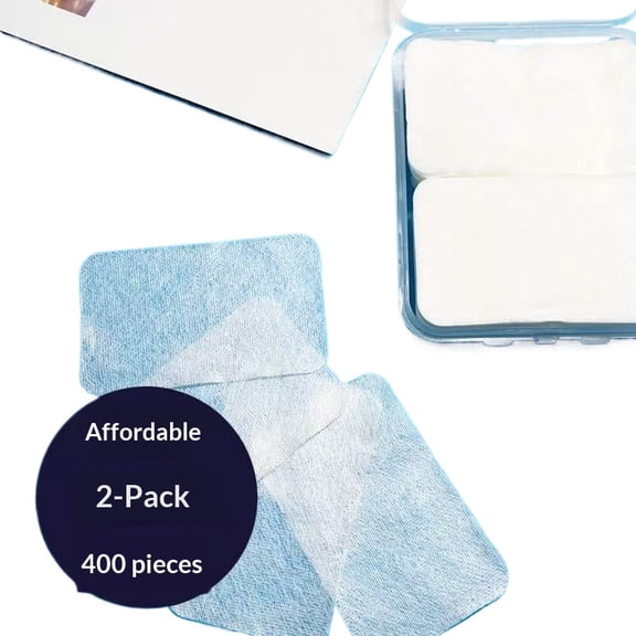 Silk Makeup Cloths: Lightweight, Moisturizing Silk Makeup Cloths, Single-Use, Water-Saving, Wet Application, Skin-Friendly, 400 or 600 Pieces.