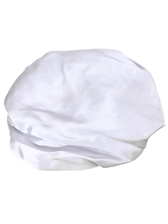 Silk Maternal Elastic Comfortable Elastic Sleeping Hat Mobcap Hair Protection for Women (Silver Grey)