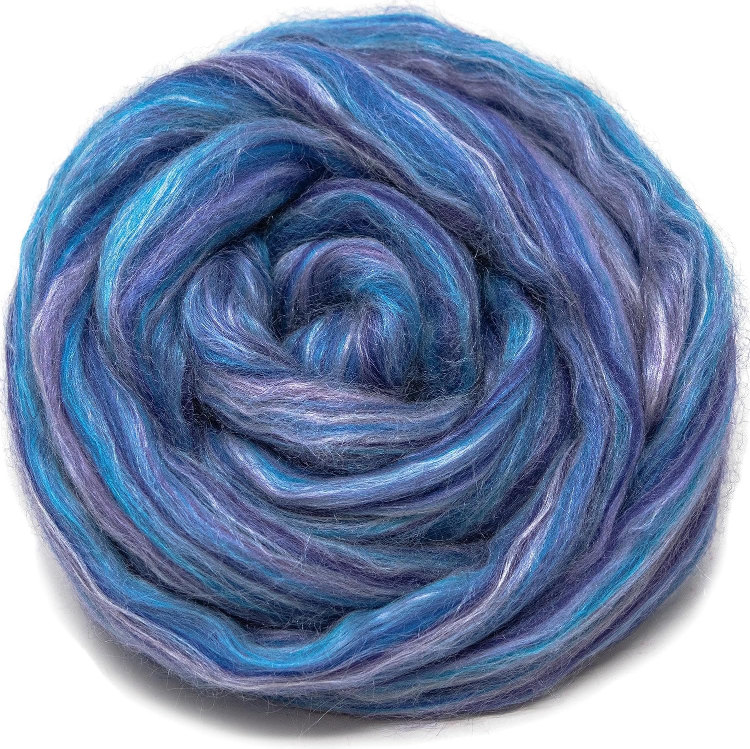 Silk Merino Fiber For Spinning. Super Soft Combed Top Wool Roving For