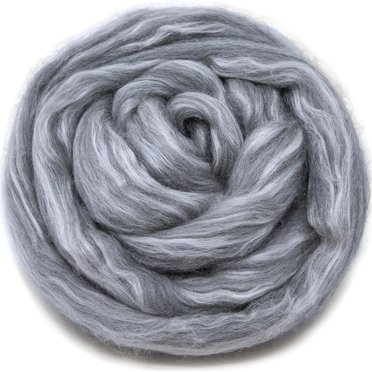 Silk Merino Fiber For Spinning. Super Soft Combed Top Wool Roving For Hand Spinning, Wet Felting Nuno Felting Needle Felting Soap Making Paper Making Embellish