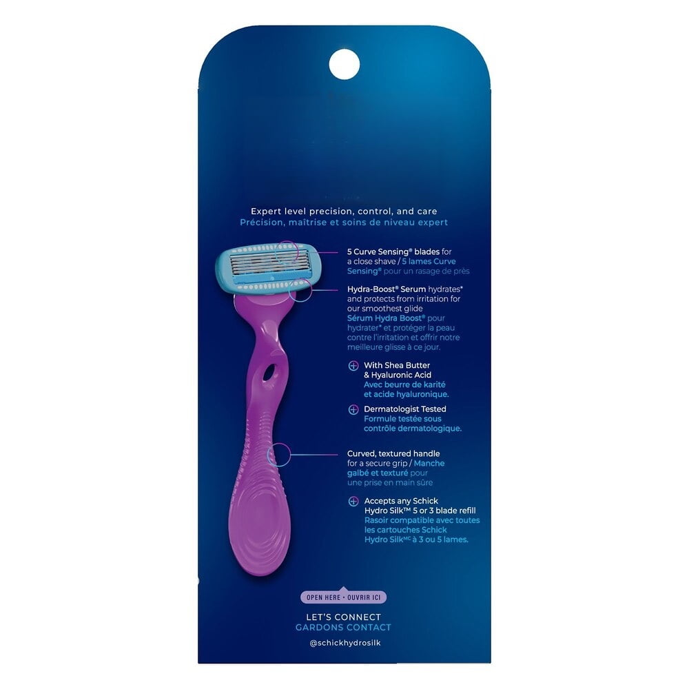 Silk Moisture Care 5-Blade Razor + 2 Razor Blade Refills - Walmart.com