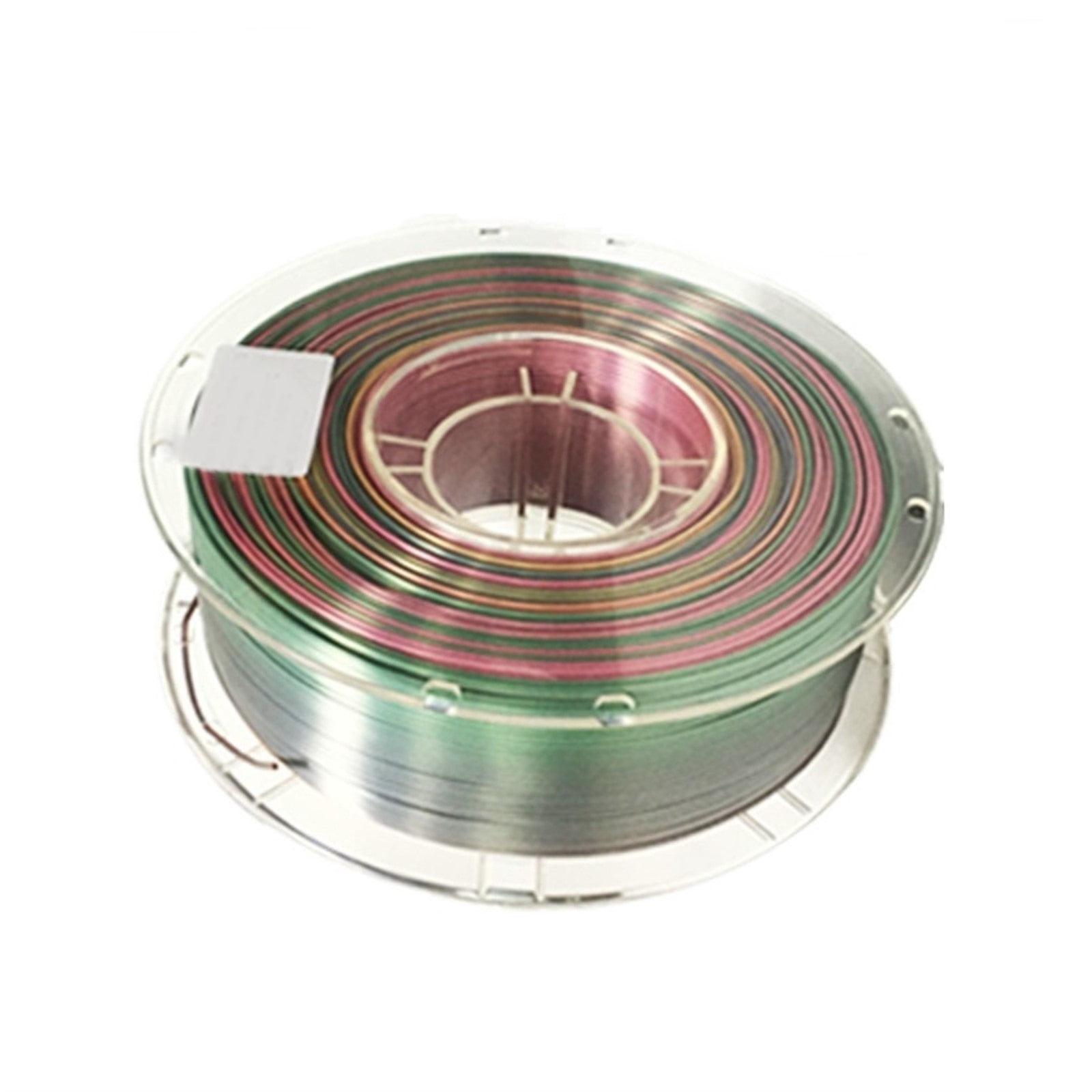 Silk Multi-color Mixing Filament for 3D Printer, Easy-to-Print Colorful PLA Coil, Multicolor Like Rainbow, 1.75mm Shiny Surface, 1KG