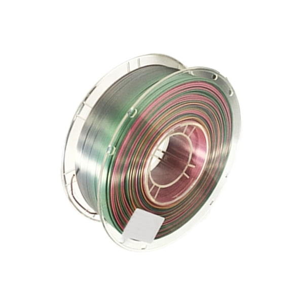 Silk Multi-color Mixing Filament for 3D Printer, Mint Green & Blue PLA Coil, Multicolor Like Rainbow, 1.75mm Shiny Surface, 1KG